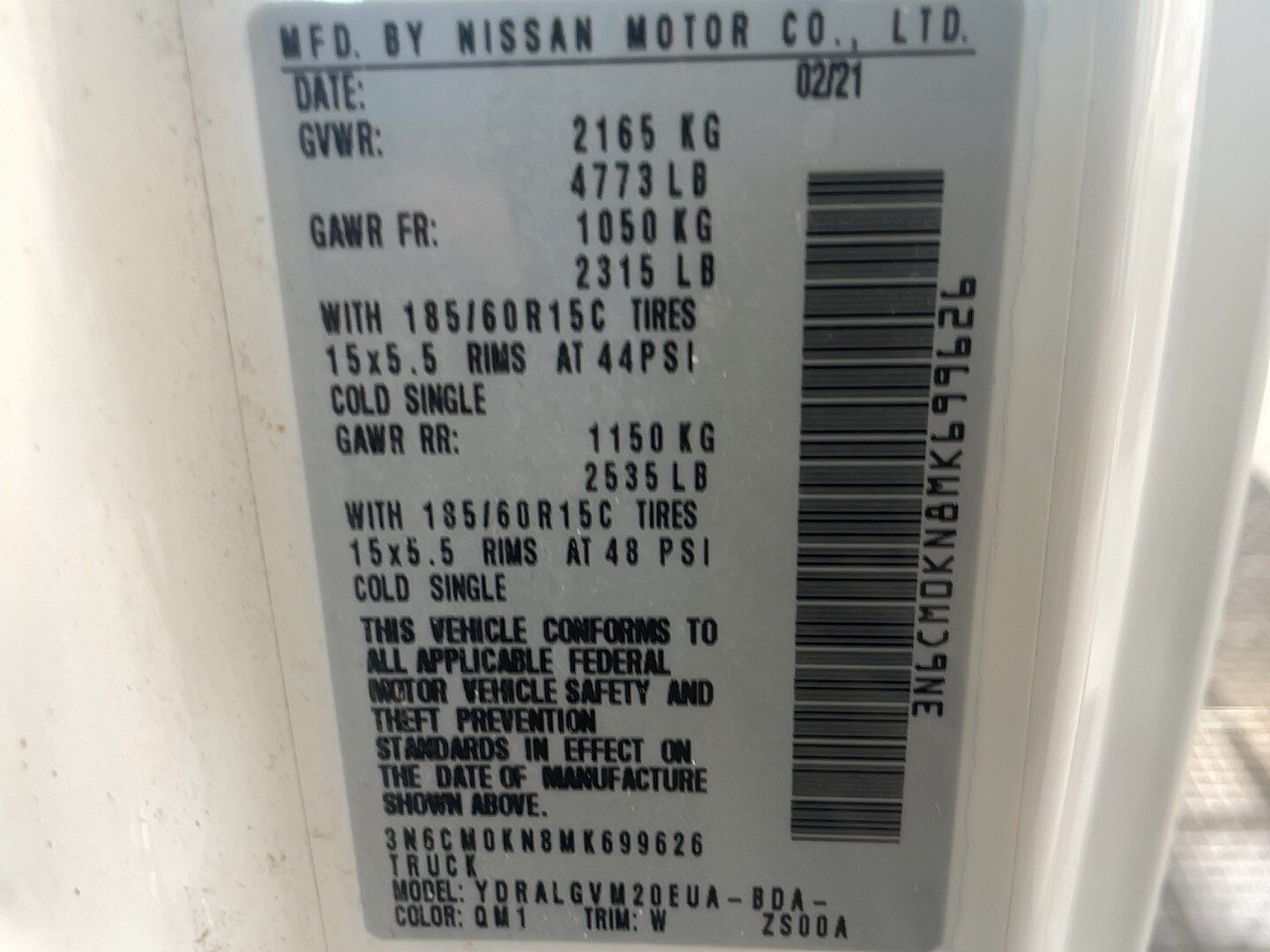 Used 2021 Nissan NV200 SV w/ Sliding Door Glass Package FWD image 21