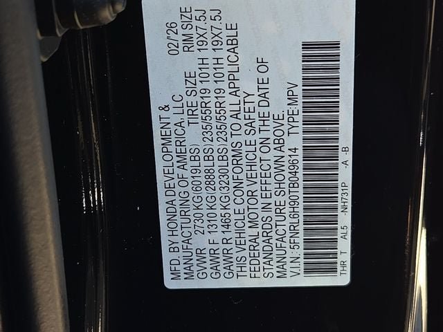 New 2026 Honda Odyssey Elite image 14