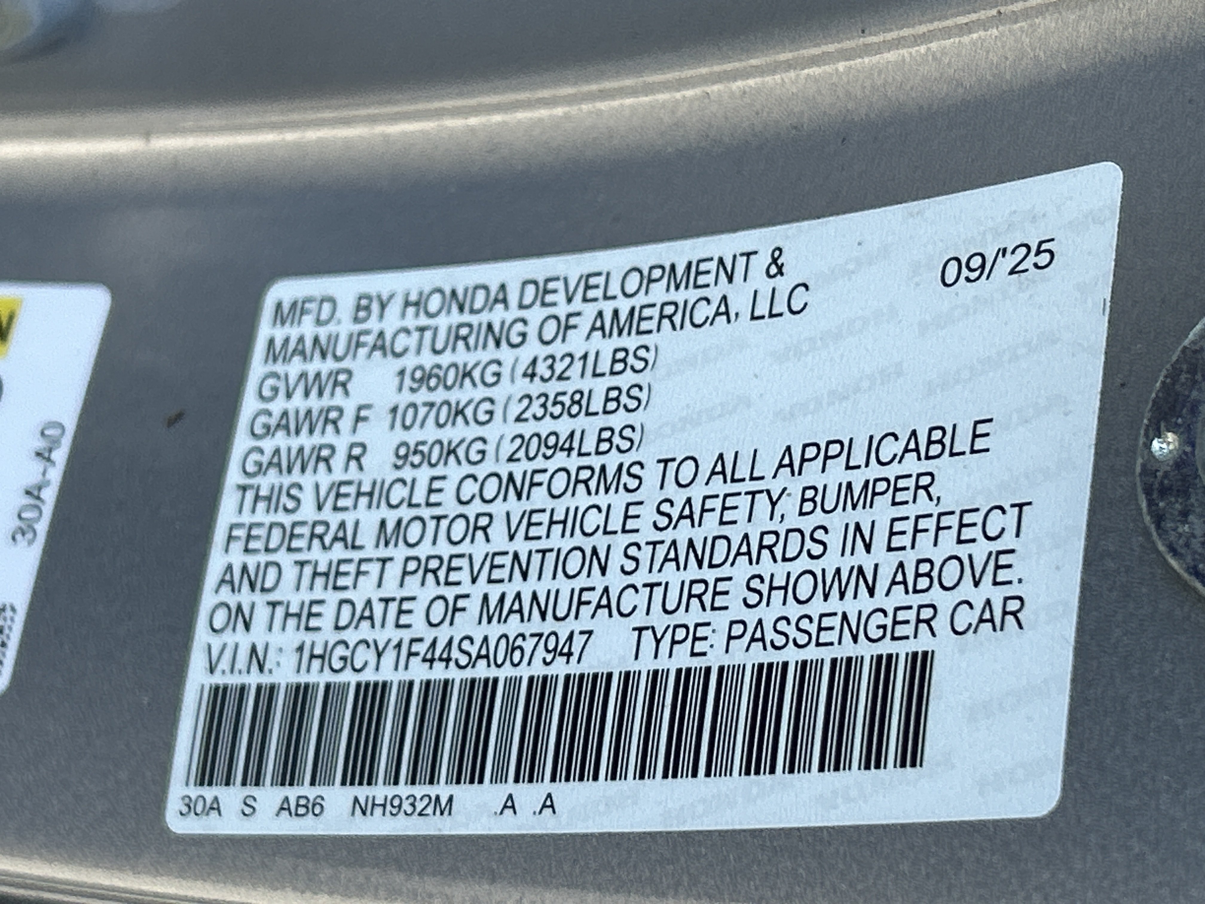 Used 2025 Honda Accord SE image 36