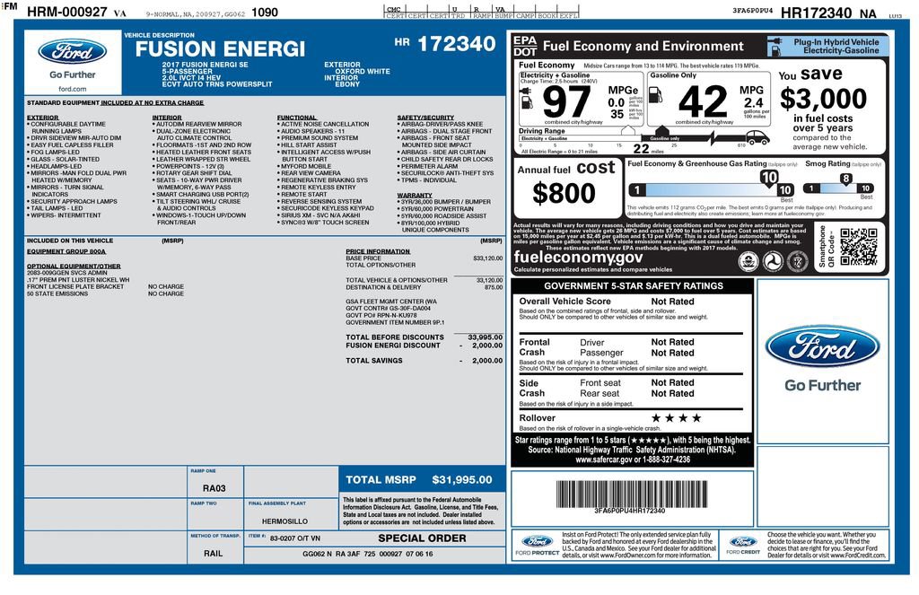 Used 2017 Ford Fusion Energi SE image 21