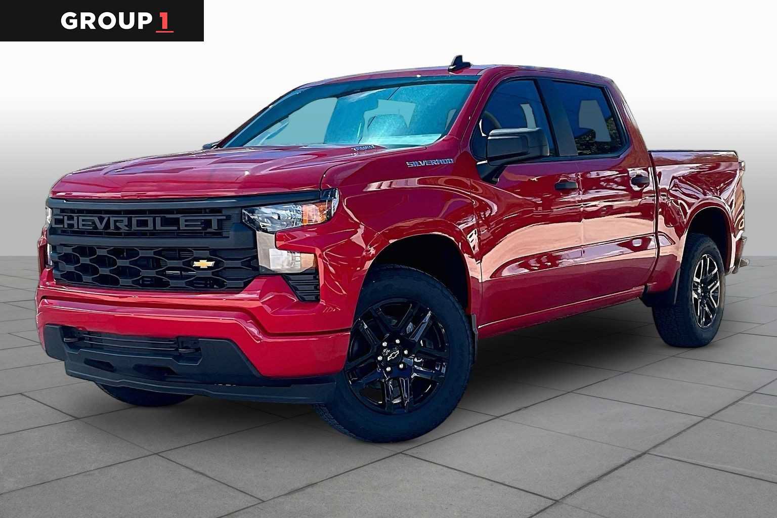 New 2026 Chevrolet Silverado 1500 Custom w/ Turbomax Blackout Package RWD image 1