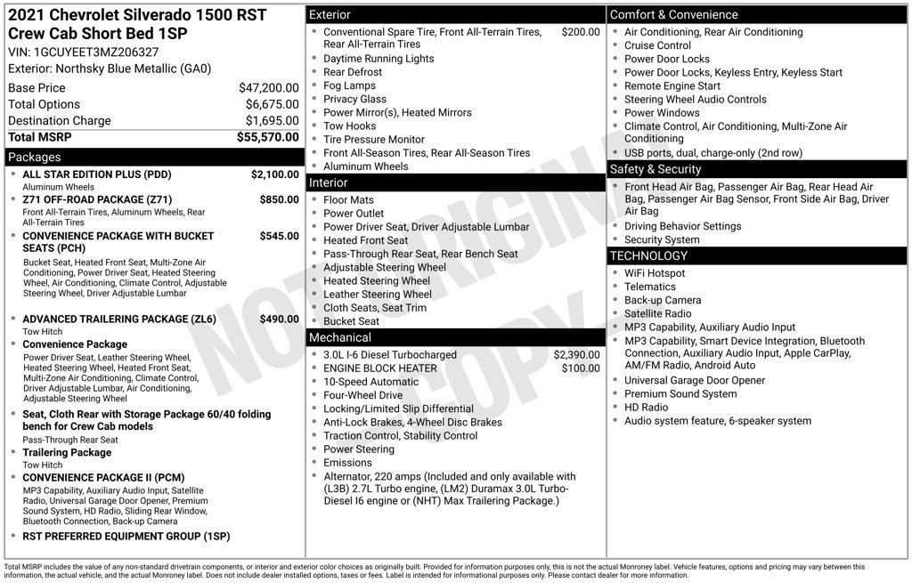 Used 2021 Chevrolet Silverado 1500 RST w/ All Star Edition Plus AWD/4WD image 15