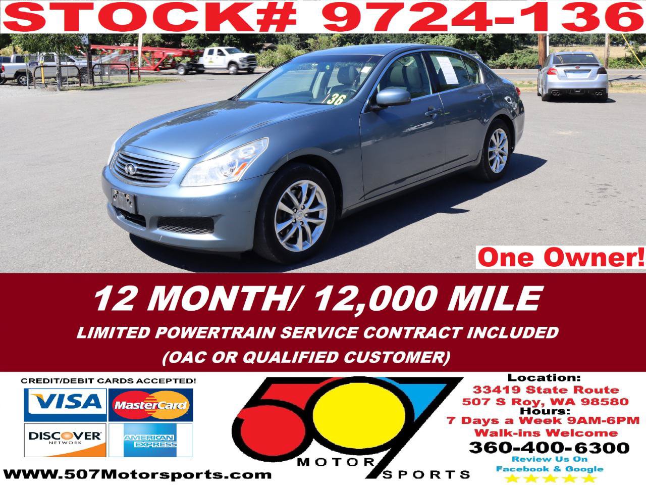 Used 2008 INFINITI G35 x Sedan w/ Premium Pkg AWD/4WD image 3