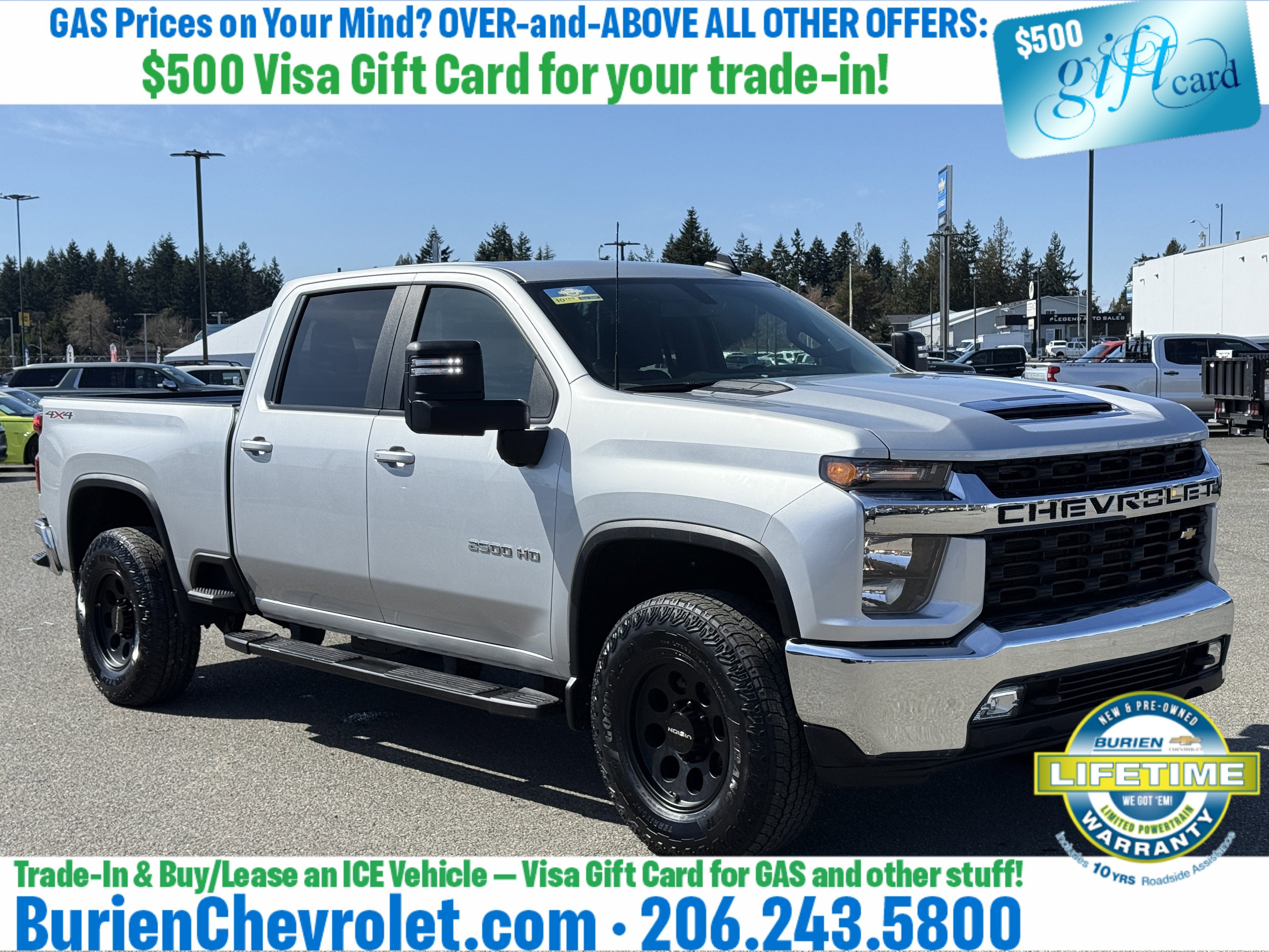 Used 2022 Chevrolet Silverado 2500 LT w/ Convenience Package AWD/4WD image 7