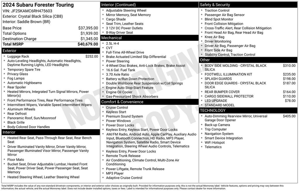 Used 2024 Subaru Forester Touring image 25