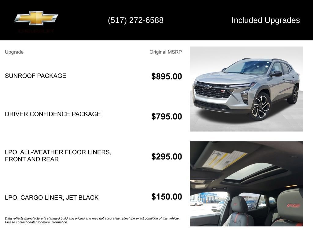 Used 2024 Chevrolet Trax RS w/ Sunroof Package image 5