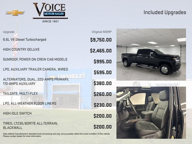 Used 2022 Chevrolet Silverado 3500 High Country w/ Snow Plow Prep/Camper Package image 4