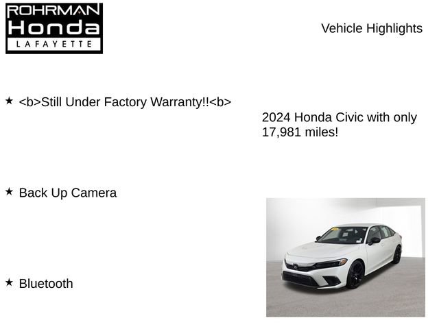 Used 2024 Honda Civic Sport image 7