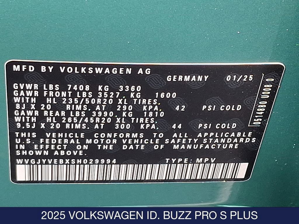 New 2025 Volkswagen ID. Buzz Pro S Plus image 15