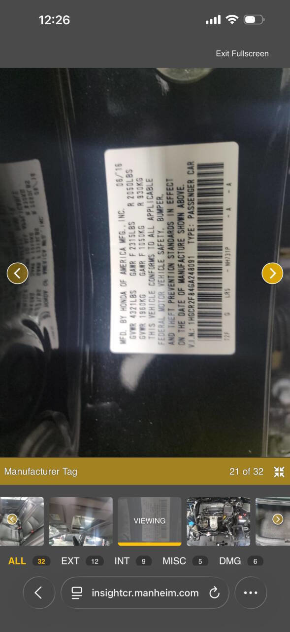 Used 2016 Honda Accord EX-L image 18