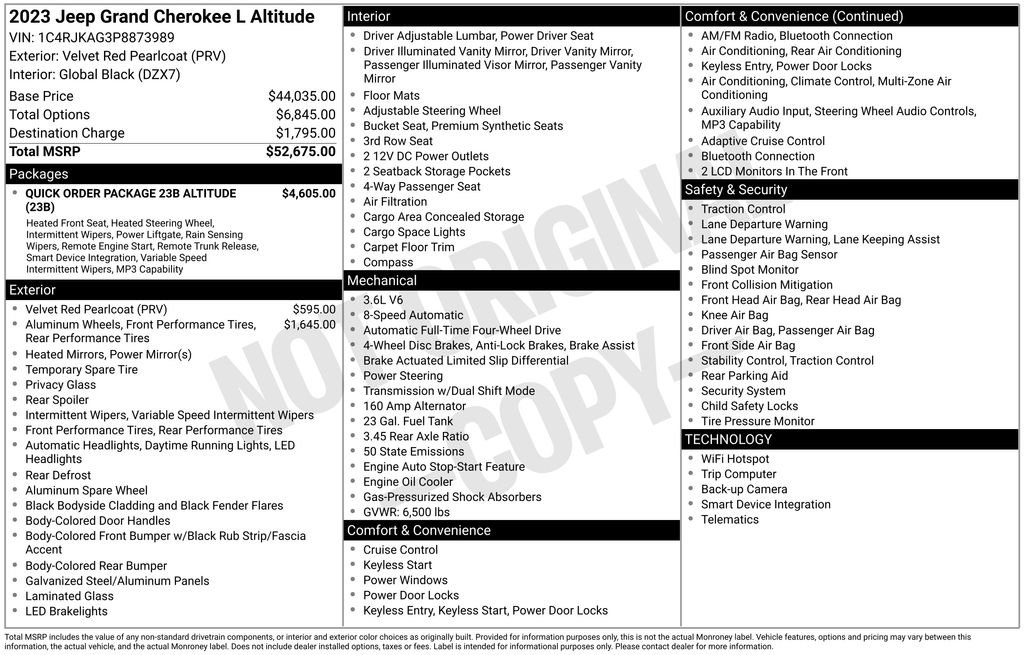 Used 2023 Jeep Grand Cherokee L Laredo image 56