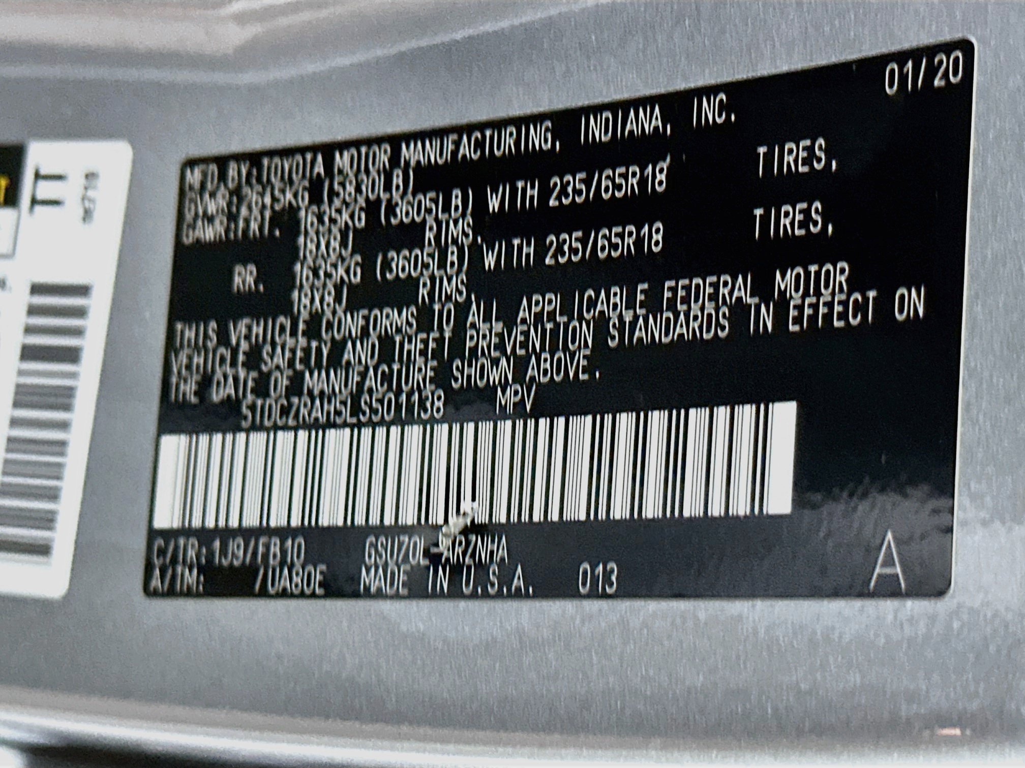 Used 2020 Toyota Highlander L FWD image 12