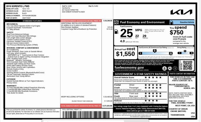 Used 2019 Kia Sorento L image 19