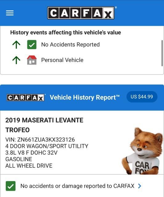 Used 2019 Maserati Levante Trofeo AWD/4WD image 4
