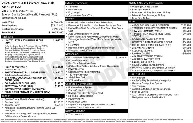Used 2024 RAM 3500 Limited image 52