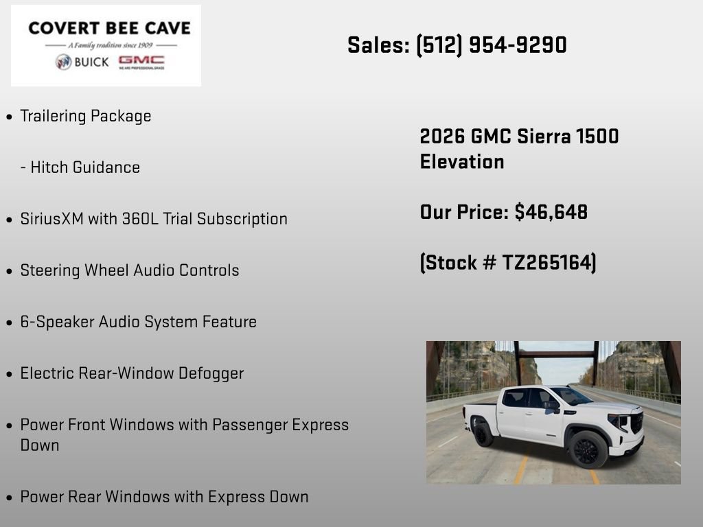 New 2026 GMC Sierra 1500 Elevation RWD image 30