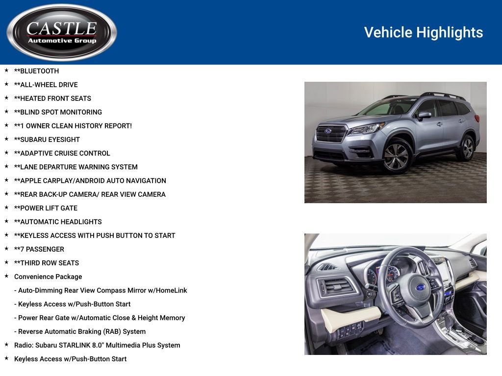 Used 2021 Subaru Ascent Premium w/ Convenience Package image 3