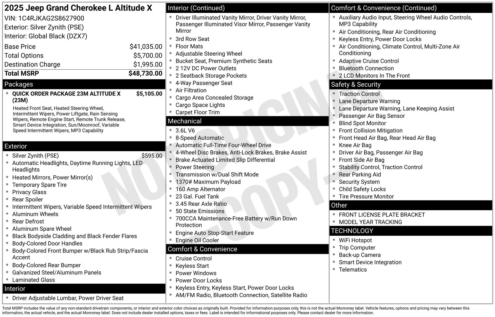 Used 2025 Jeep Grand Cherokee L Altitude image 3