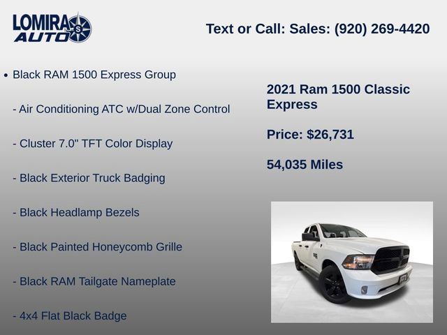 Used 2021 RAM 1500 Express w/ Wheel & Sound Group AWD/4WD image 14