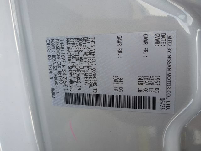 New 2026 Nissan Altima 2.5 SR w/ SR Midnight Edition Package FWD image 35