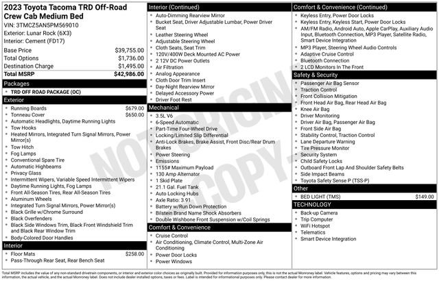 Used 2023 Toyota Tacoma TRD Off-Road image 28