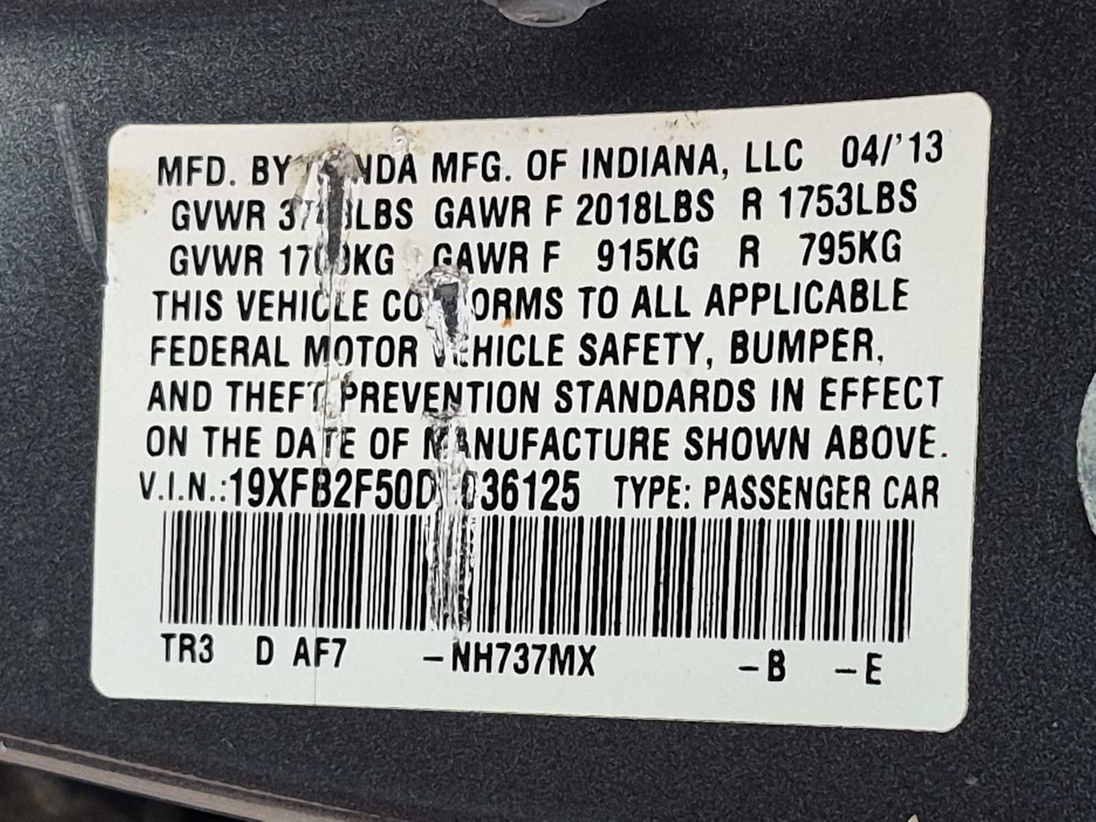 Used 2013 Honda Civic LX image 32