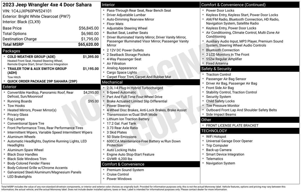 Used 2023 Jeep Wrangler Unlimited Sahara w/ Cold Weather Group image 36