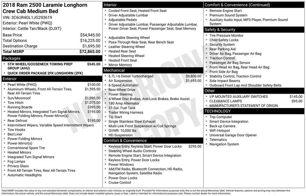 Used 2018 RAM 2500 Longhorn RWD image 7