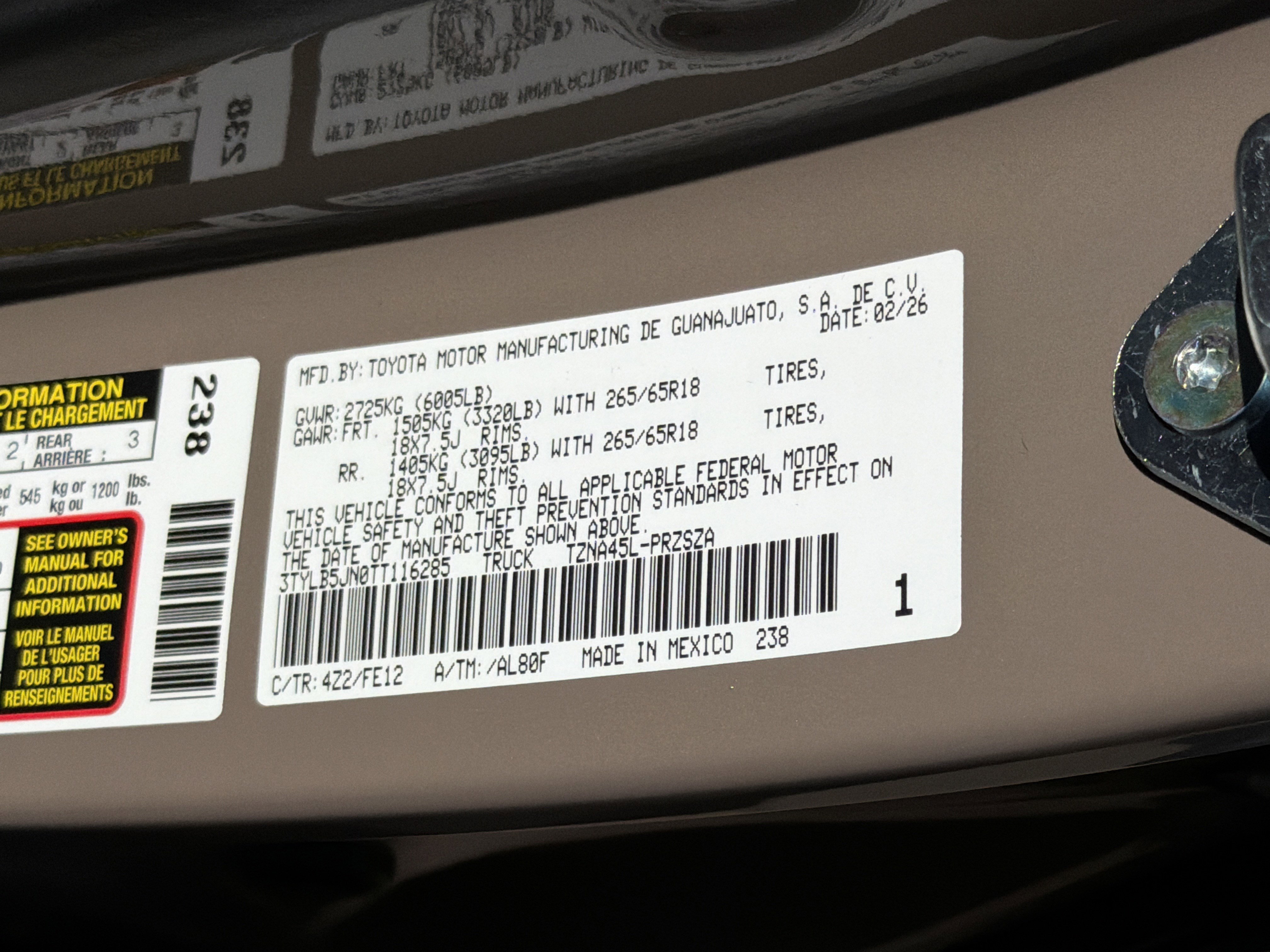 New 2026 Toyota Tacoma TRD Sport image 32