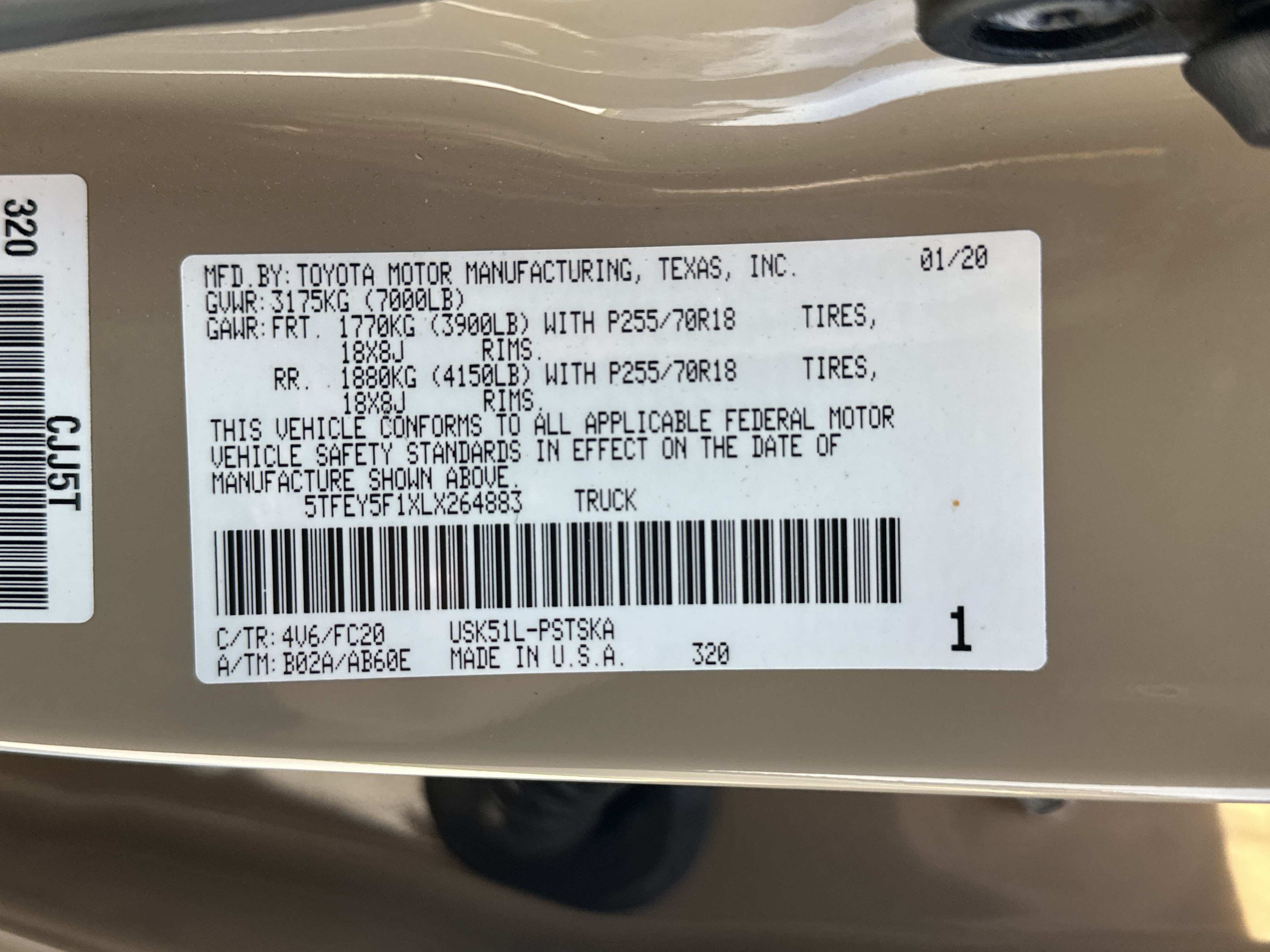 Certified 2020 Toyota Tundra SR5 w/ SR5 Upgrade Package RWD image 35