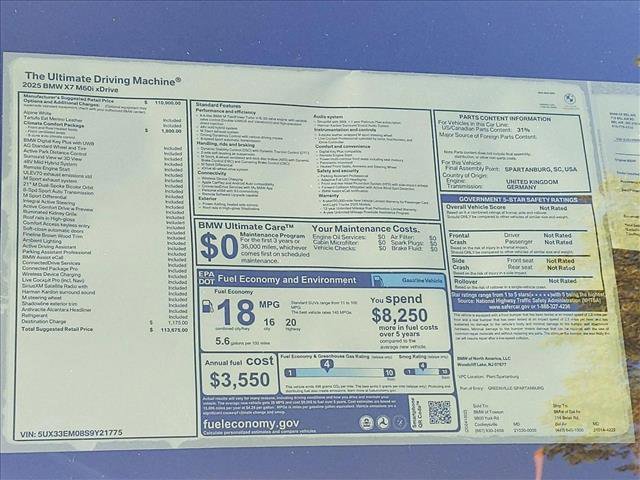 New 2025 BMW X7 M60i w/ Climate Comfort Package image 19