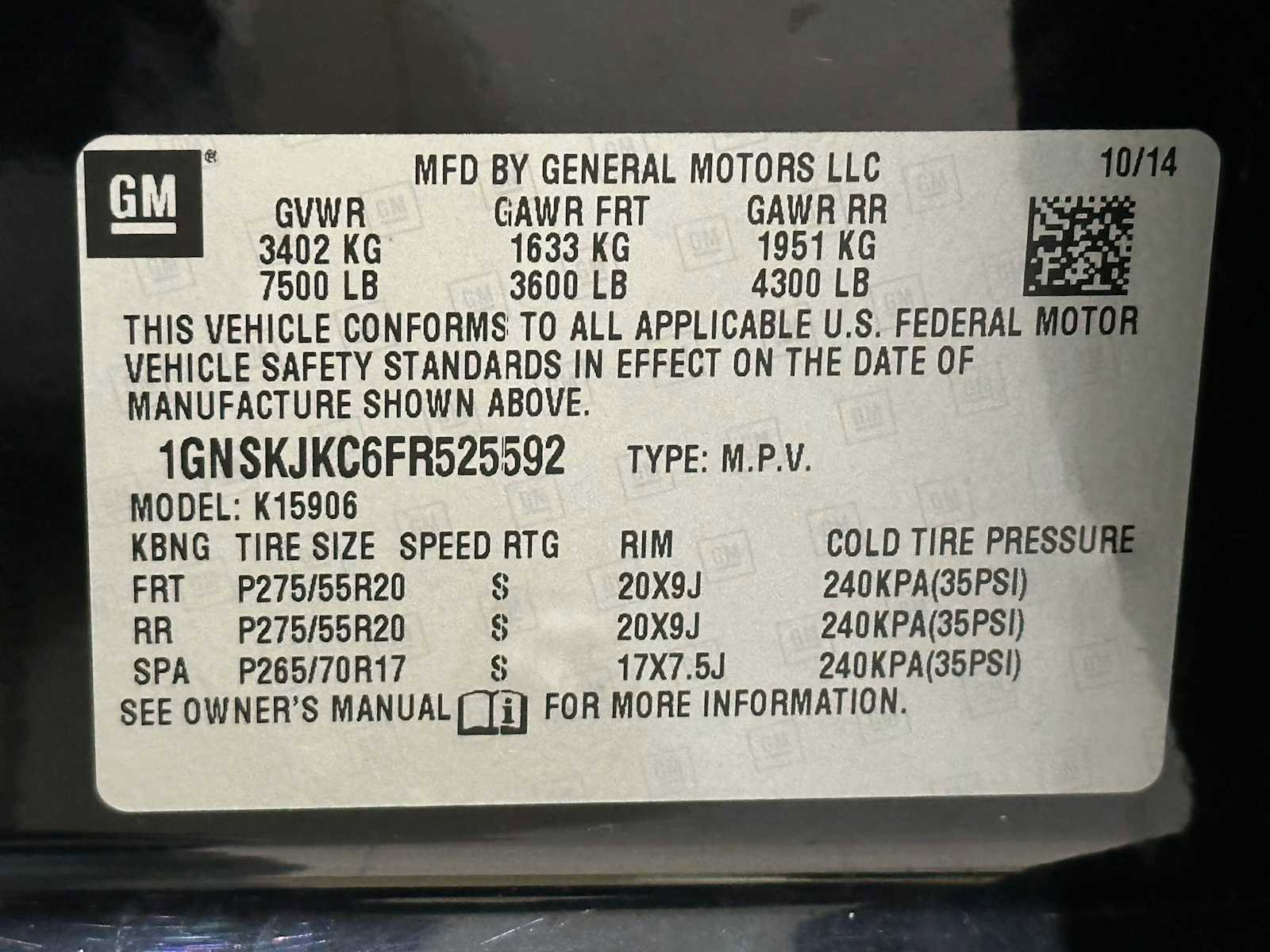 Used 2015 Chevrolet Suburban LT w/ Luxury Package AWD/4WD image 49