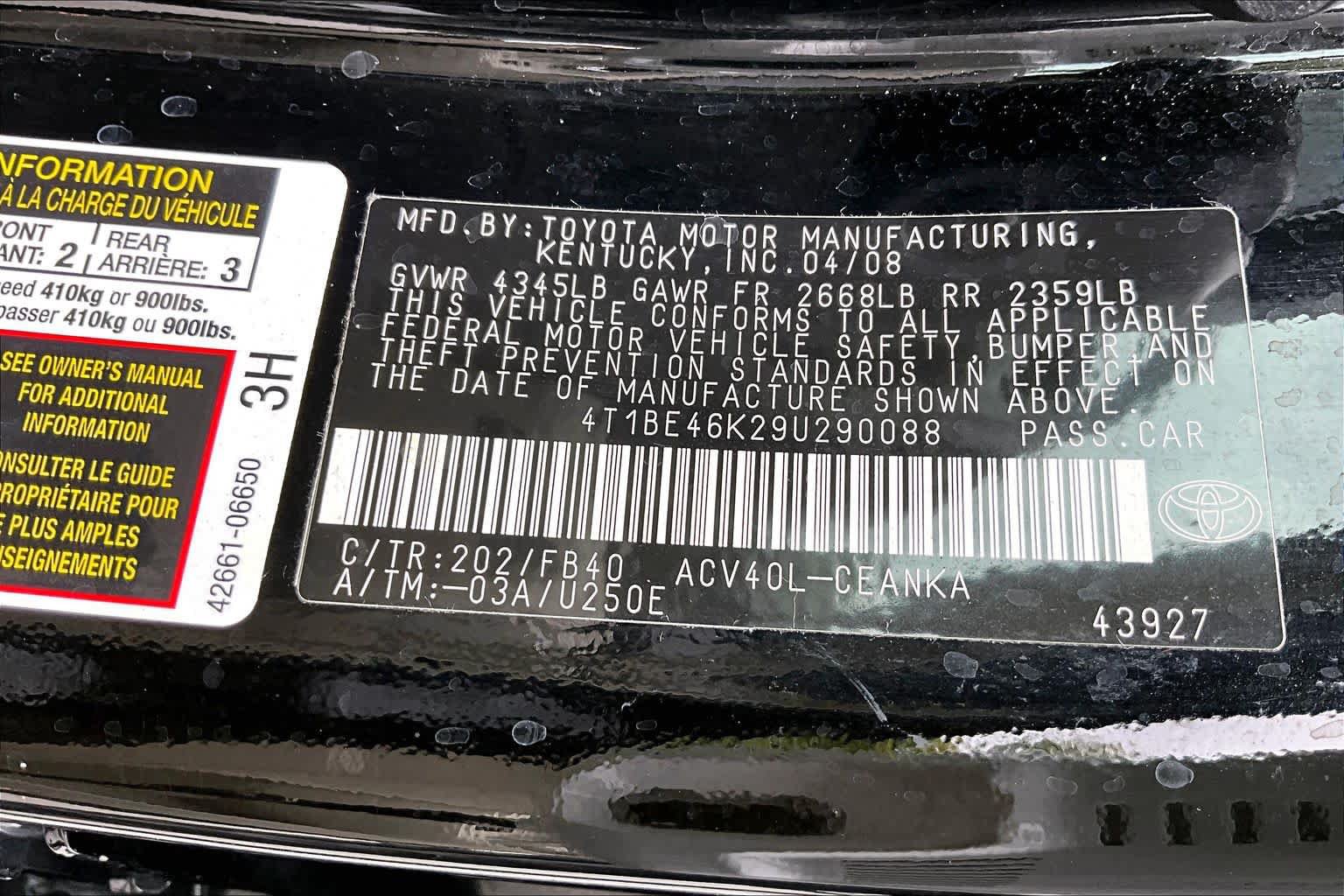 Used 2009 Toyota Camry LE FWD image 34