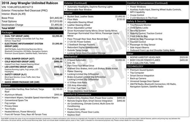 Used 2018 Jeep Wrangler Unlimited Rubicon w/ Dual Top Group image 35