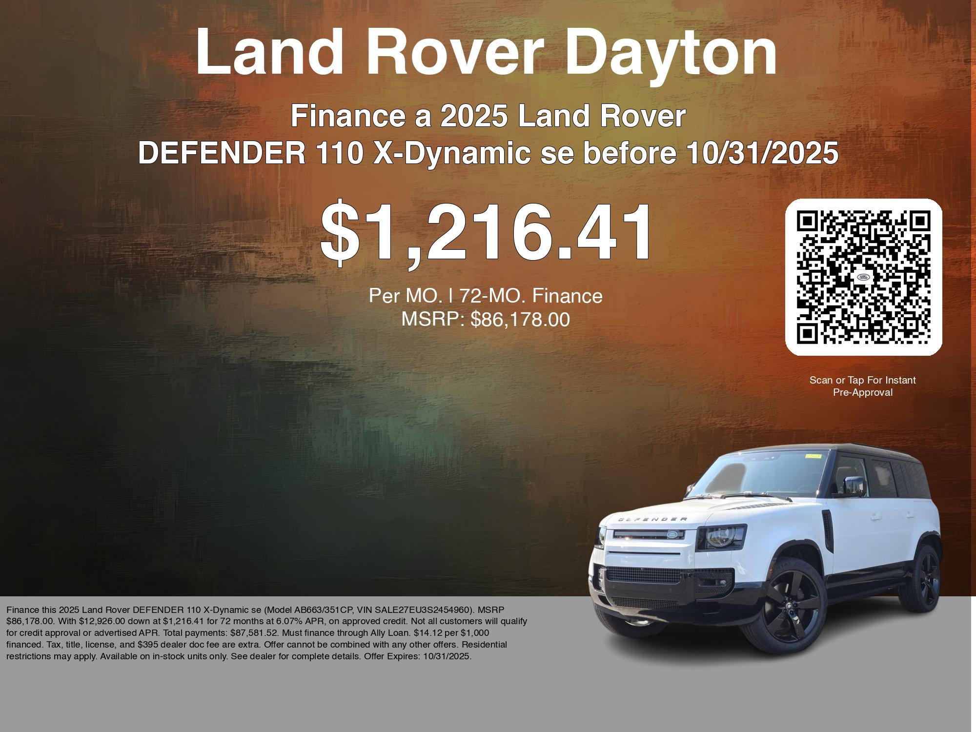 New 2025 Land Rover Defender 110 X-Dynamic SE image 7