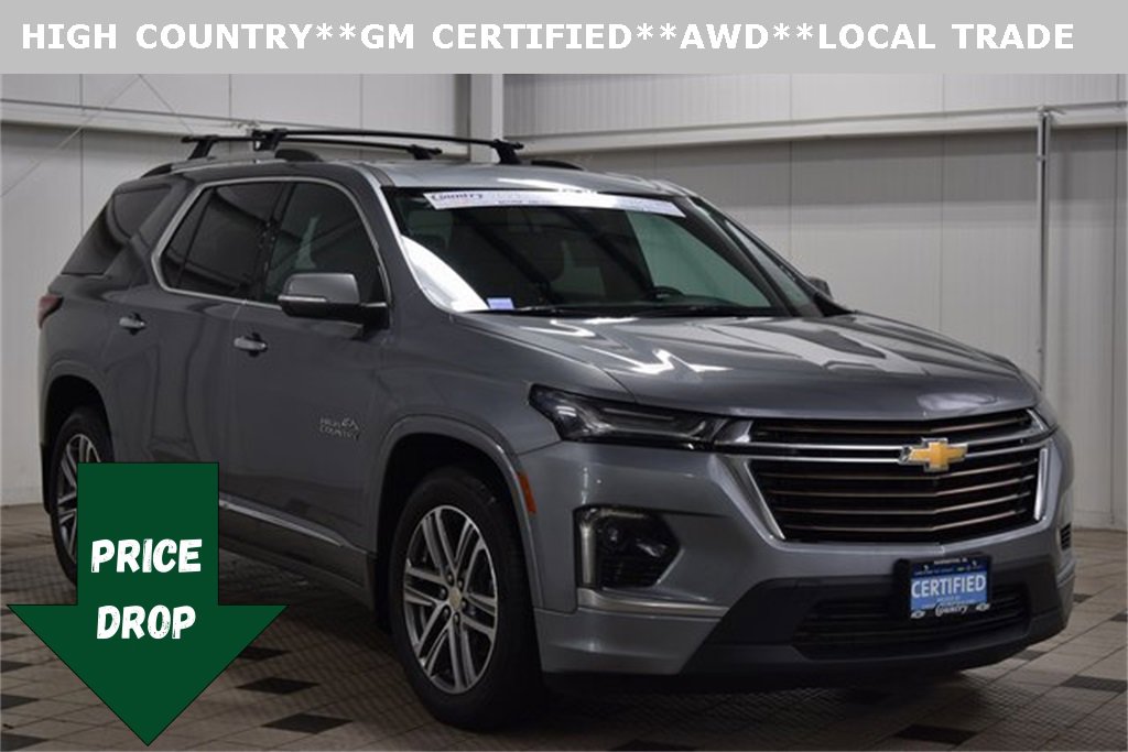 Certified 2023 Chevrolet Traverse High Country w/ LPO, Cargo Package