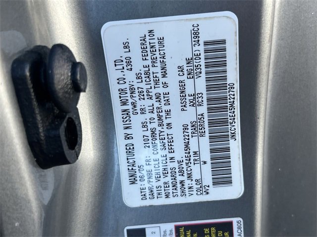 Used 2005 INFINITI G35 Coupe w/ (P01) Premium Pkg image 27