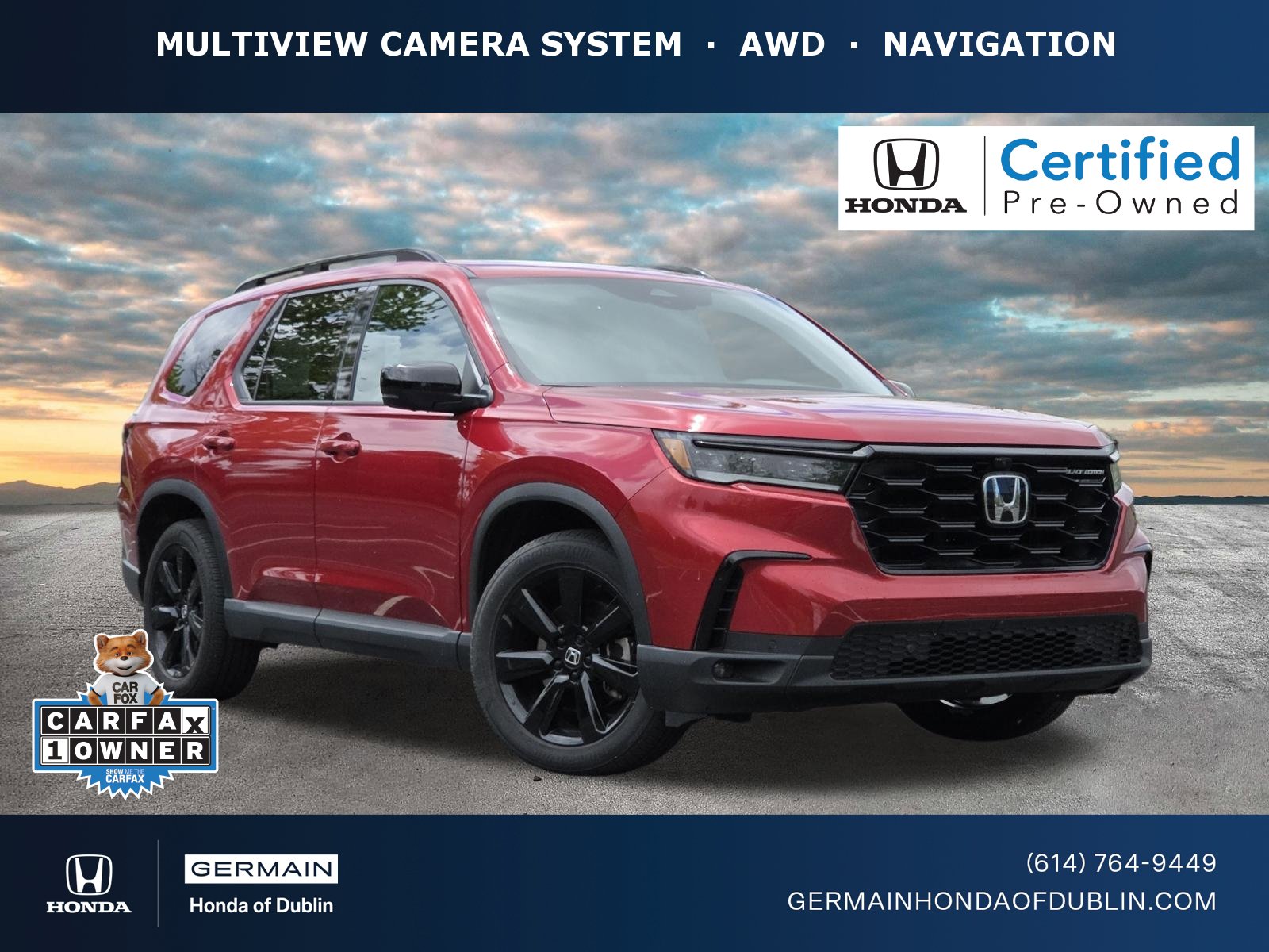 Certified 2025 Honda Pilot Black Edition image 1