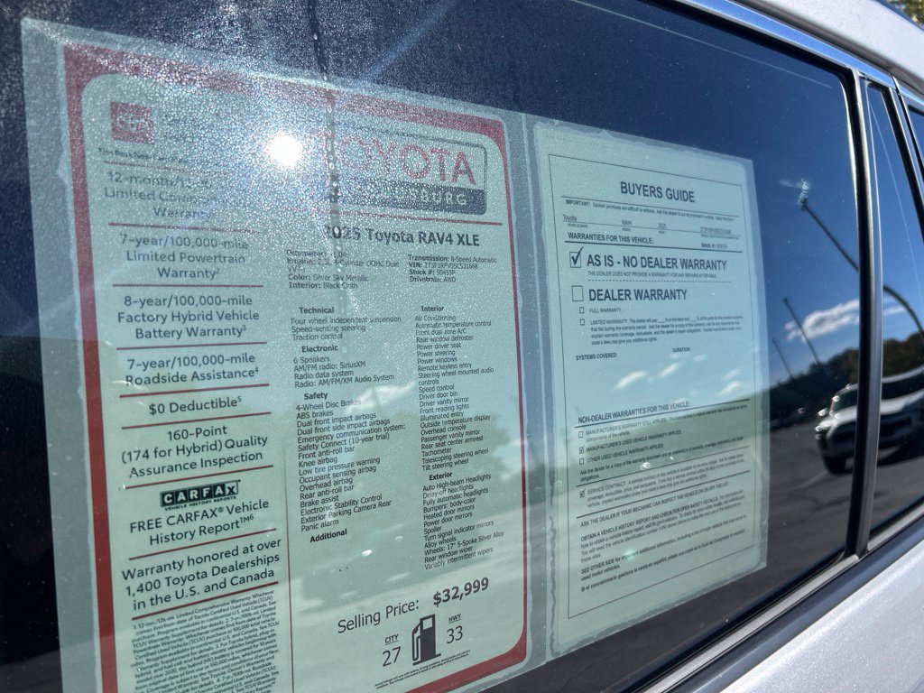 Certified 2025 Toyota RAV4 XLE AWD/4WD image 30