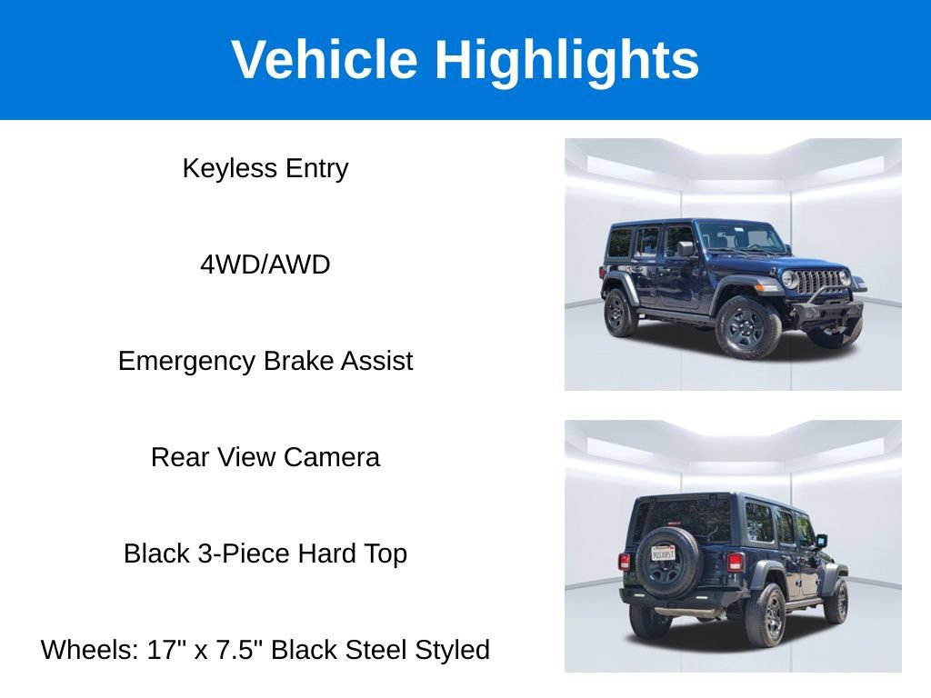 Used 2025 Jeep Wrangler Unlimited Sport AWD/4WD video 2