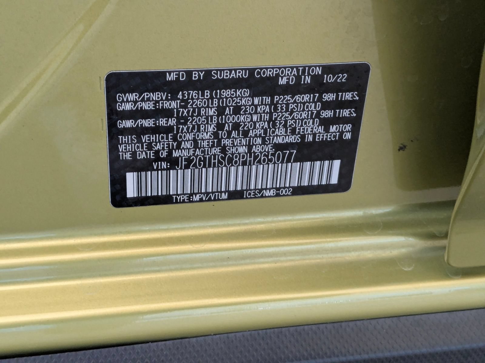 Certified 2023 Subaru Crosstrek 2.5i Sport AWD/4WD image 28