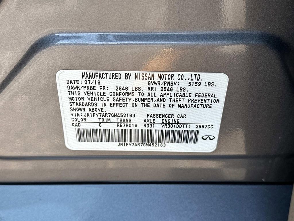 Used 2016 INFINITI Q50 Red Sport 400 image 41