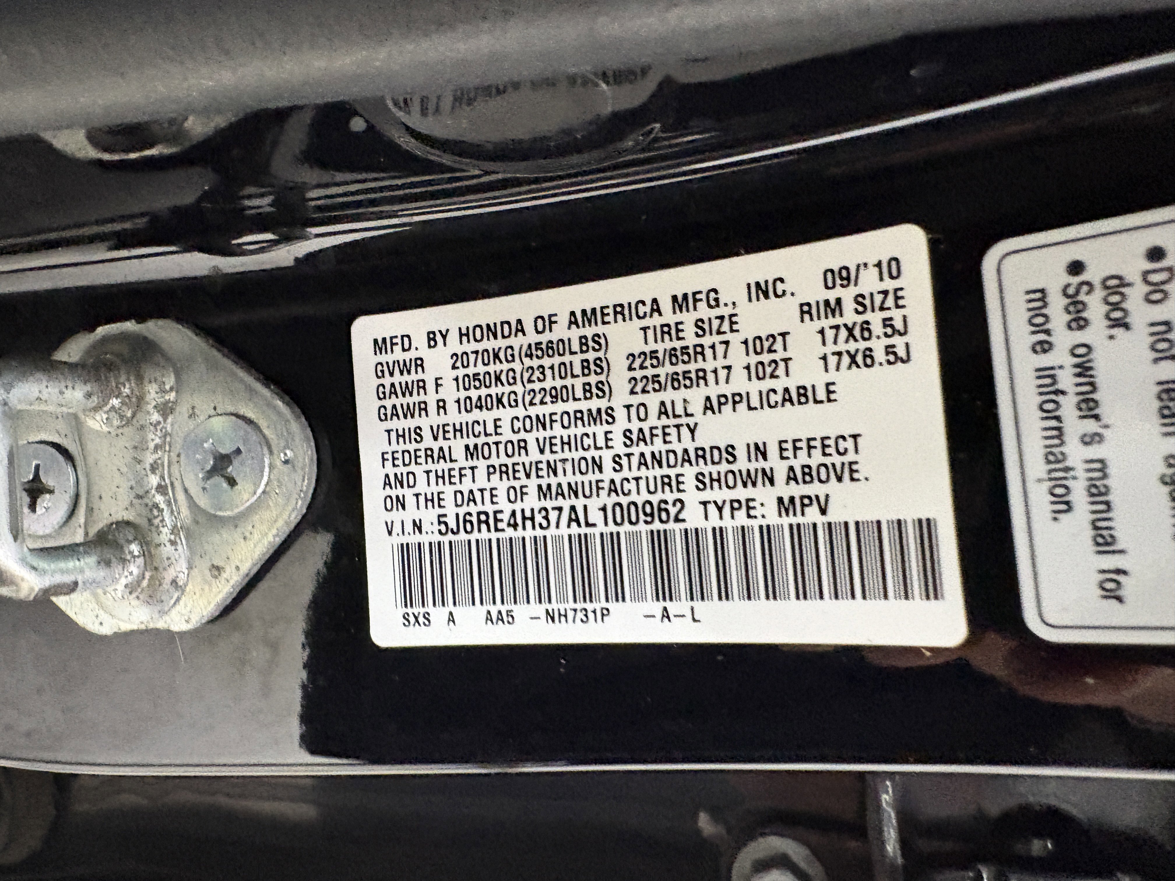 Used 2010 Honda CR-V LX image 29