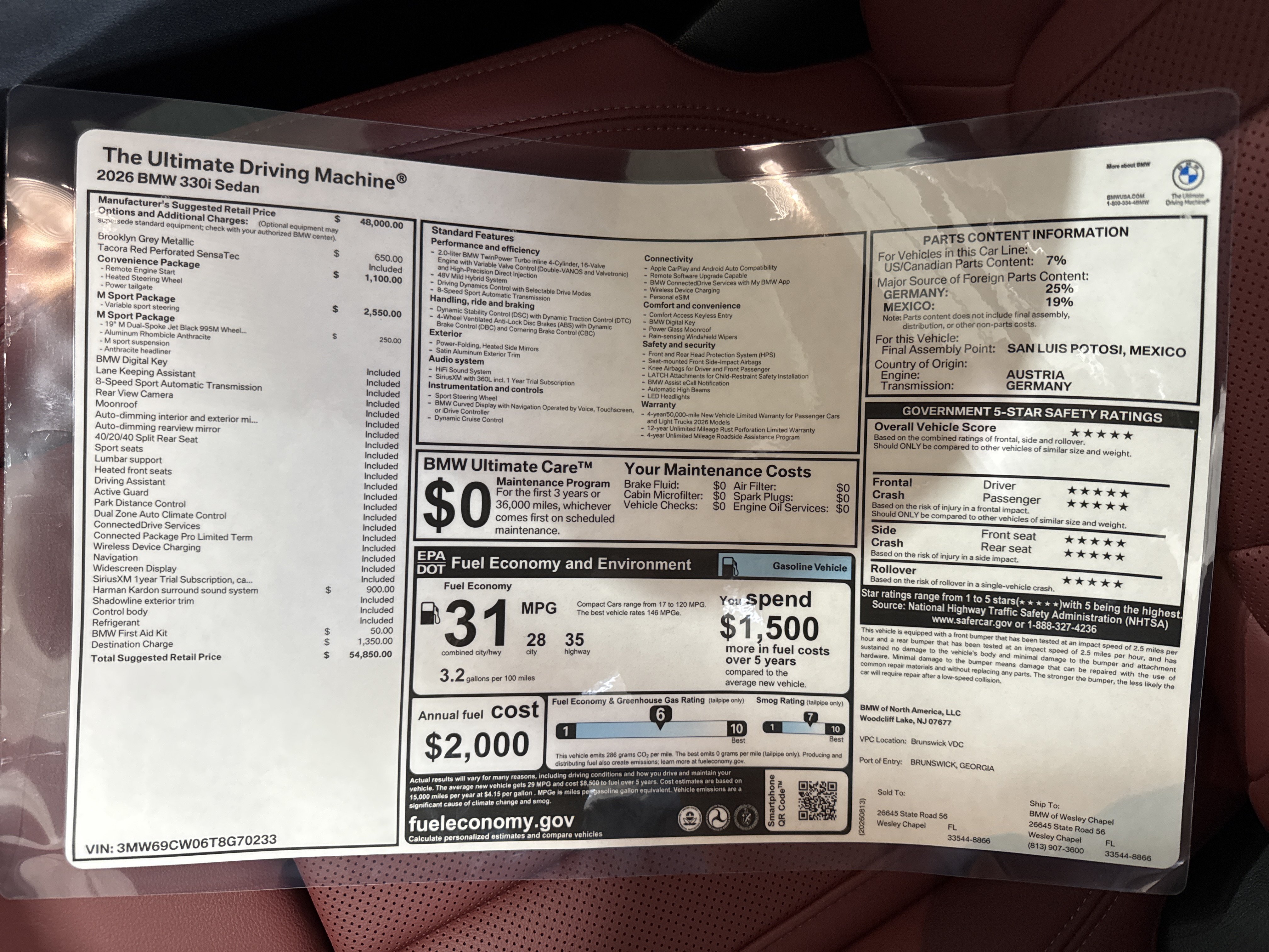 New 2026 BMW 330i Sedan RWD image 26