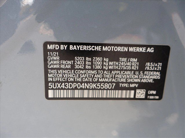 Used 2022 BMW X3 sDrive30i w/ Convenience Package RWD image 30
