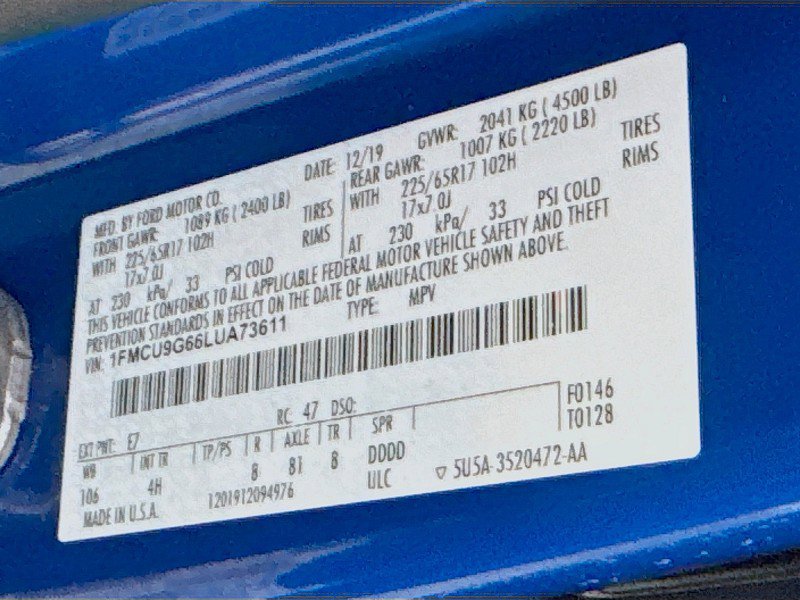 Used 2020 Ford Escape SE image 31