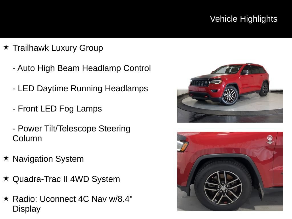 Used 2018 Jeep Grand Cherokee Trailhawk w/ Trailhawk Luxury Group AWD/4WD image 13