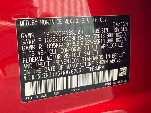 Certified 2024 Honda HR-V Sport image 21
