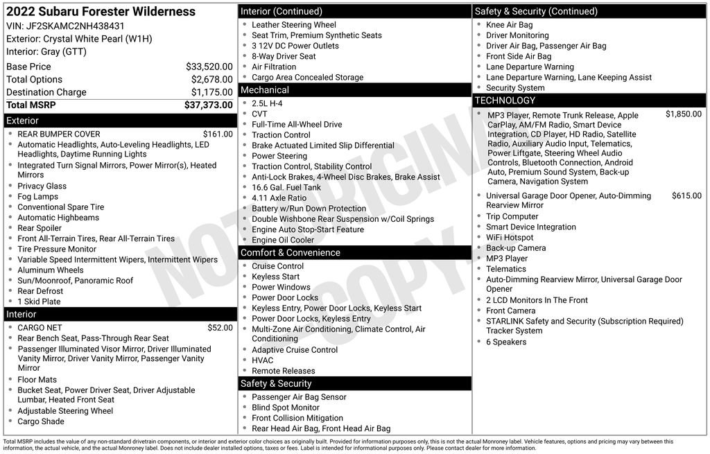 Used 2022 Subaru Forester Wilderness AWD/4WD image 22