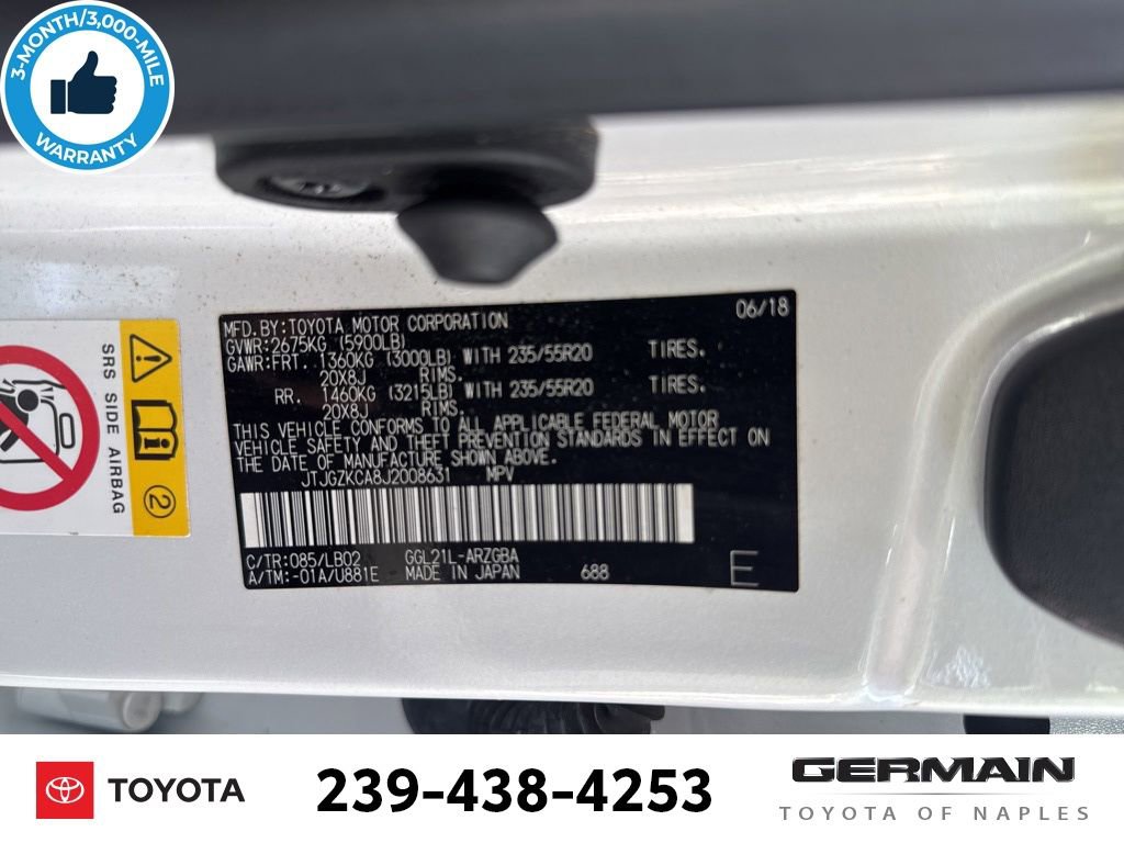 Used 2018 Lexus RX 350L FWD w/ Premium Package image 24